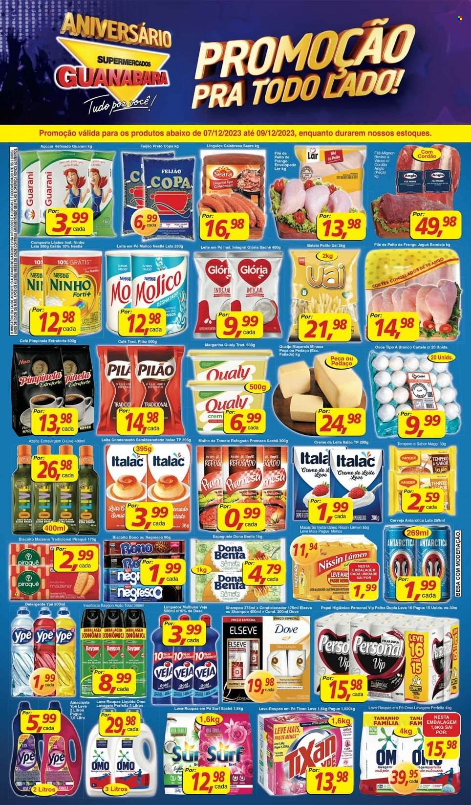 Folheto Supermercados Guanabara - 07/12/2023 - 09/12/2023. Página 1