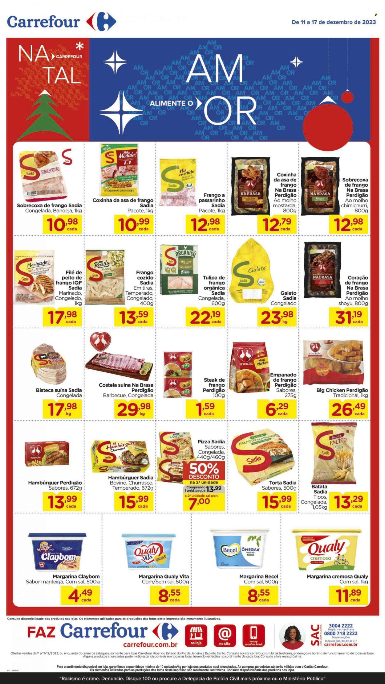 Folheto Carrefour Hiper - 11/12/2023 - 17/12/2023. Página 1