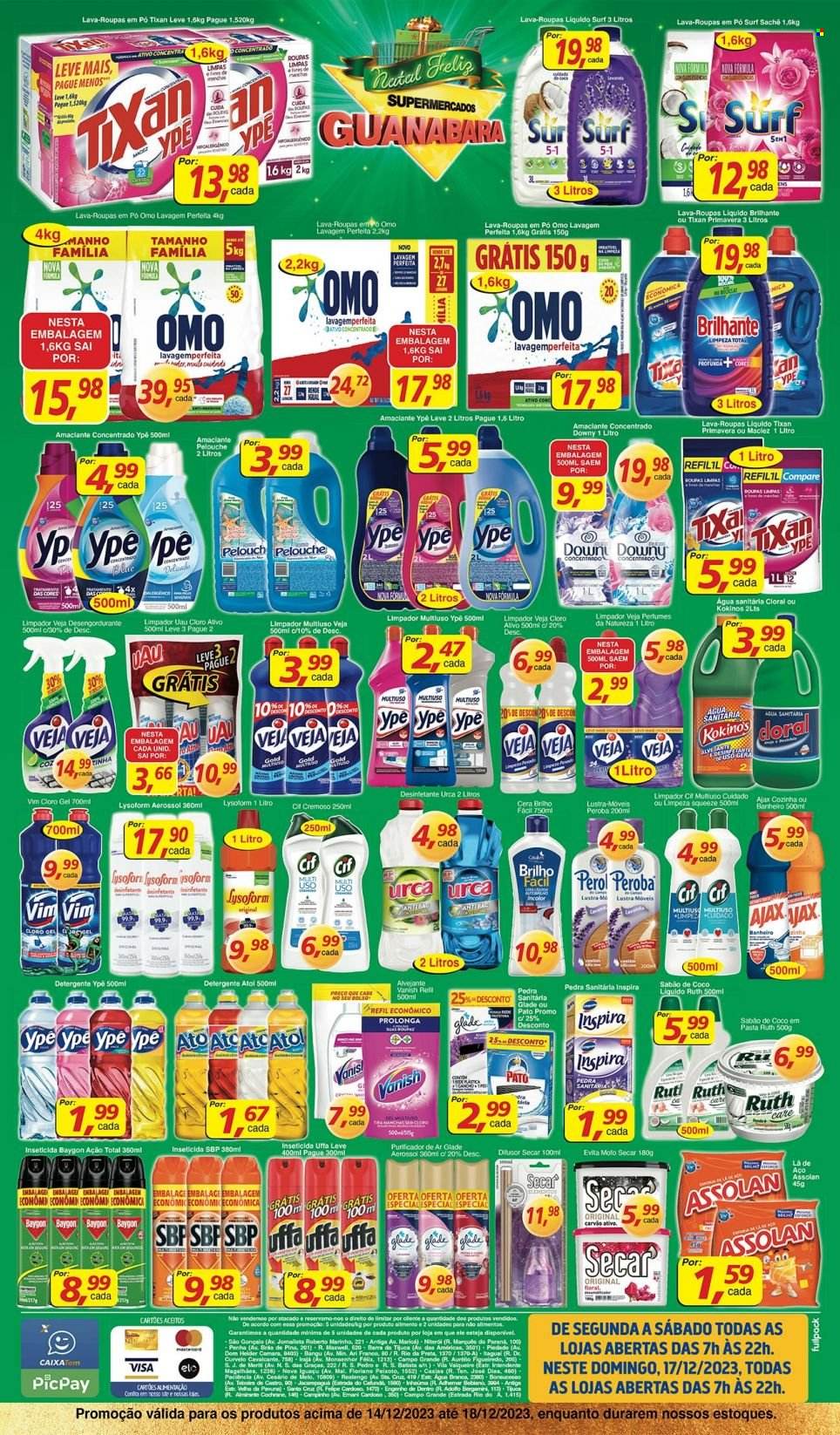 Folheto Supermercados Guanabara - 14/12/2023 - 18/12/2023. Página 12