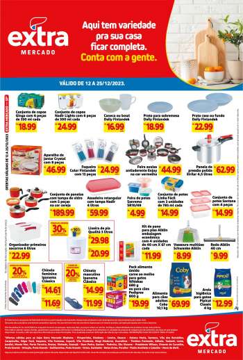 Folheto Mercado Extra - 12/12/2023 - 25/12/2023.