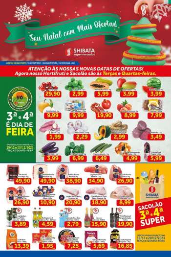 Folheto Shibata Supermercados - 19/12/2023 - 25/12/2023.