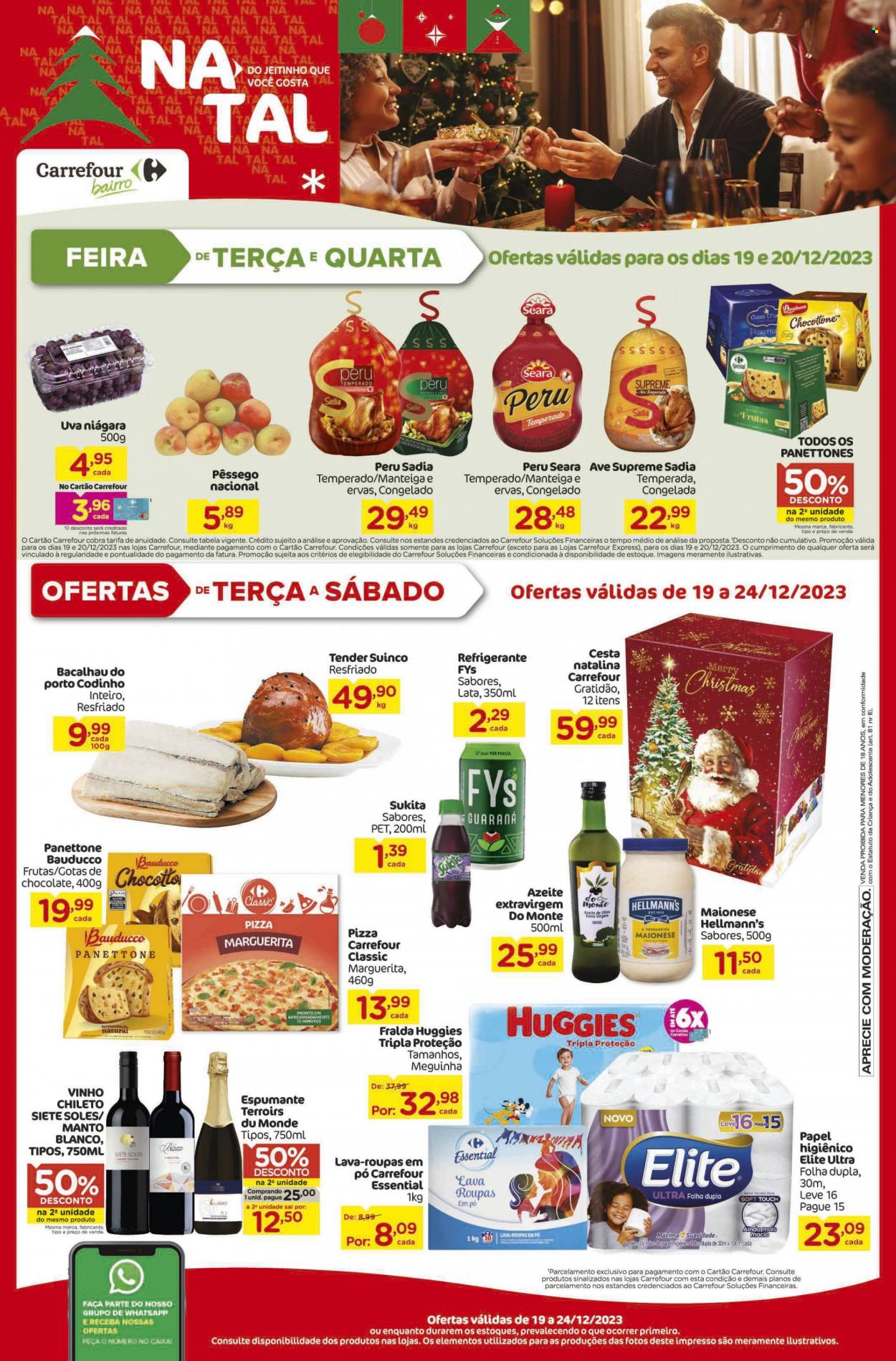 Folheto Carrefour Bairro - 19/12/2023 - 23/12/2023. Página 1