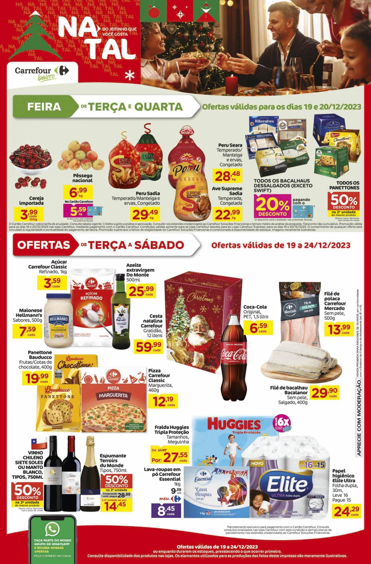 Folheto Carrefour Bairro - 19/12/2023 - 23/12/2023. Página 1