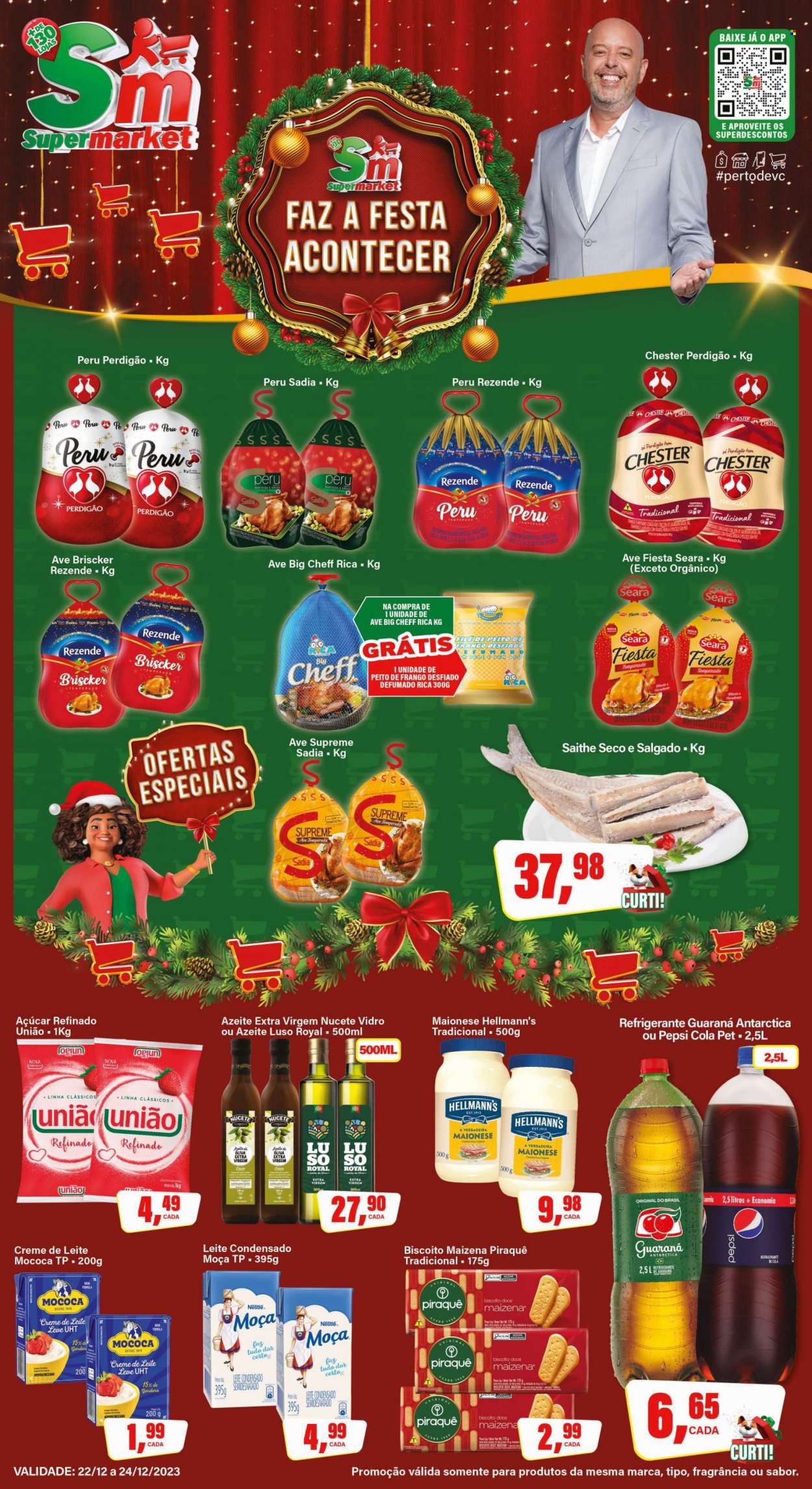 Folheto Rede Supermarket - 22/12/2023 - 24/12/2023. Página 1