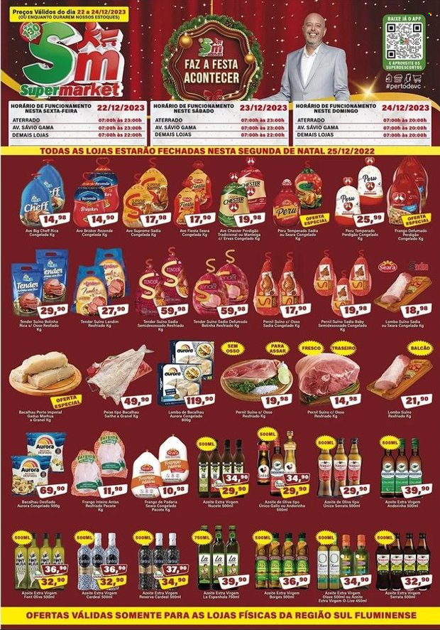 Folheto Rede Supermarket - 22/12/2023 - 24/12/2023. Página 1