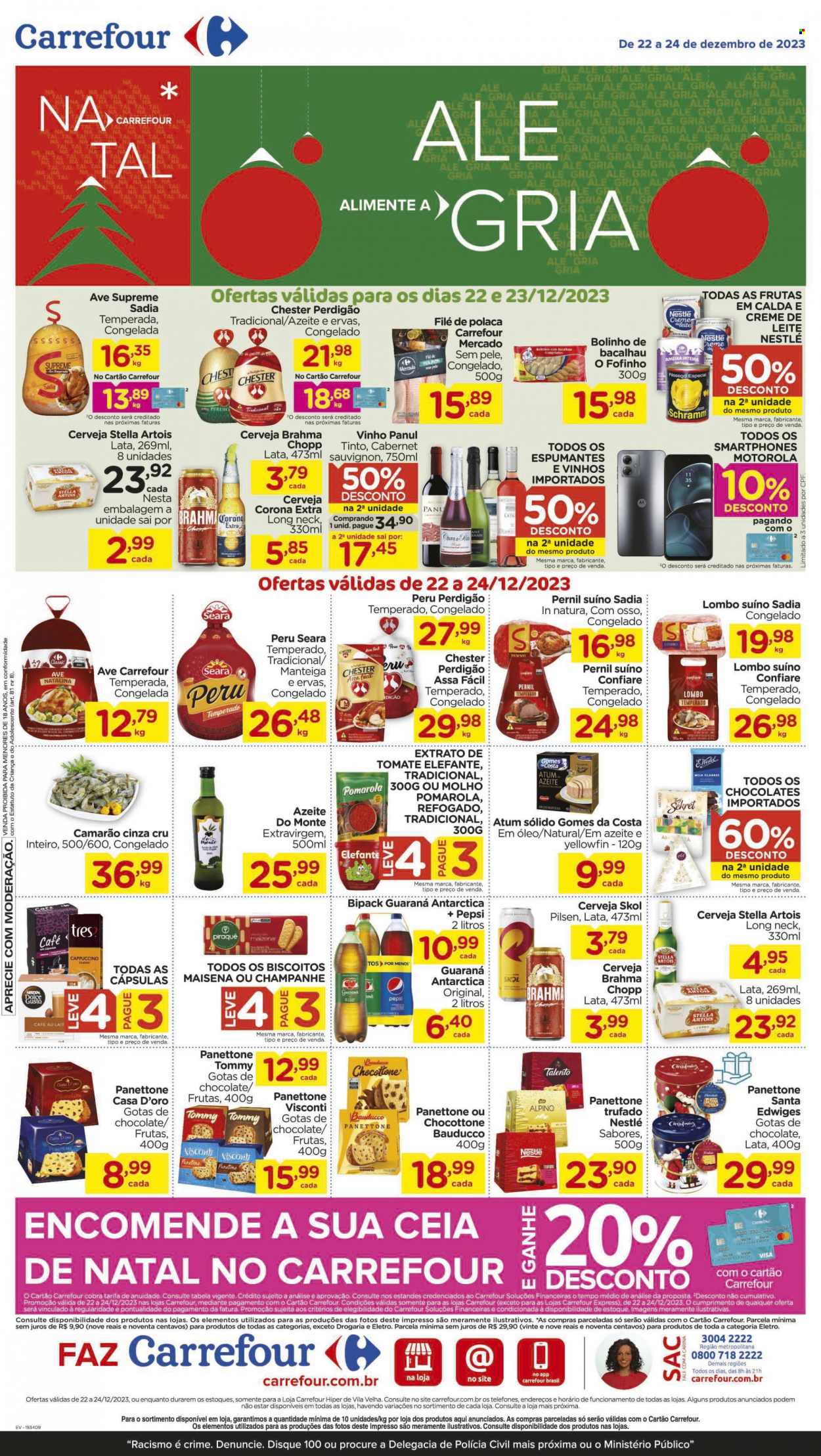 Folheto Carrefour Hiper - 22/12/2023 - 24/12/2023. Página 1