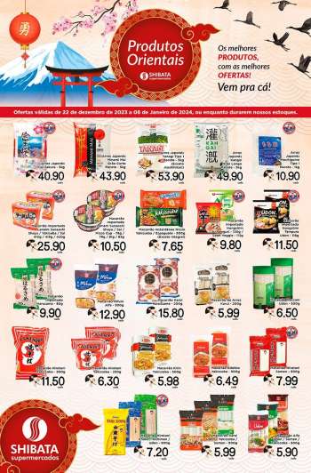 Folheto Shibata Supermercados - 22/12/2023 - 08/01/2024.