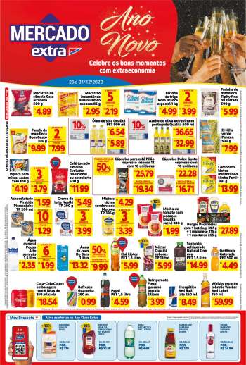 Folheto Mercado Extra - 26/12/2023 - 31/12/2023.