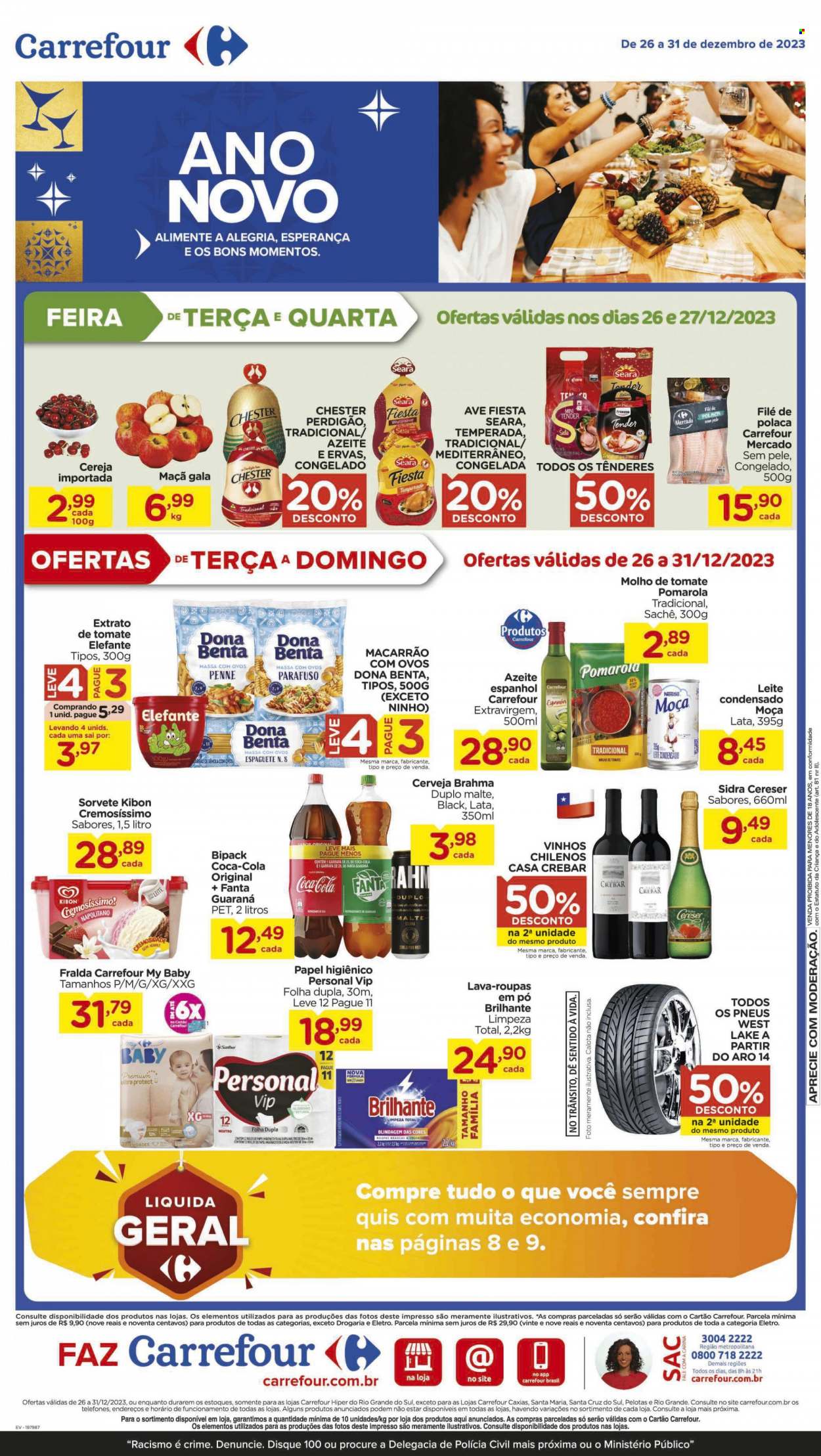 Folheto Carrefour Hiper - 26/12/2023 - 31/12/2023. Página 1