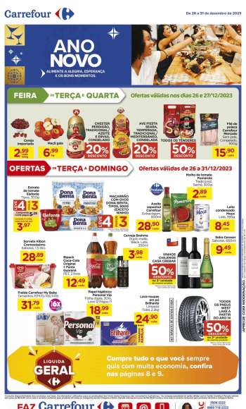 Folheto Carrefour Hiper - 26/12/2023 - 31/12/2023.