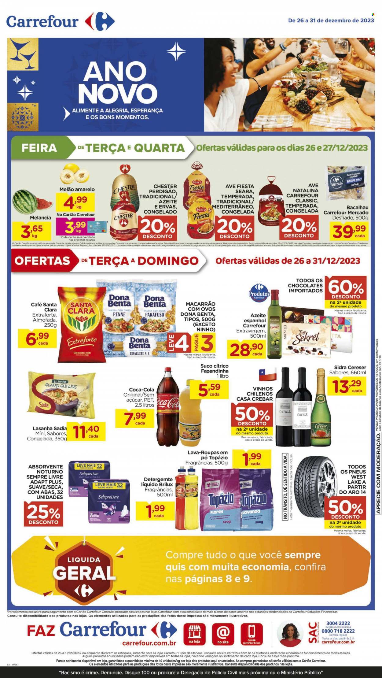 Folheto Carrefour Hiper - 26/12/2023 - 31/12/2023. Página 1