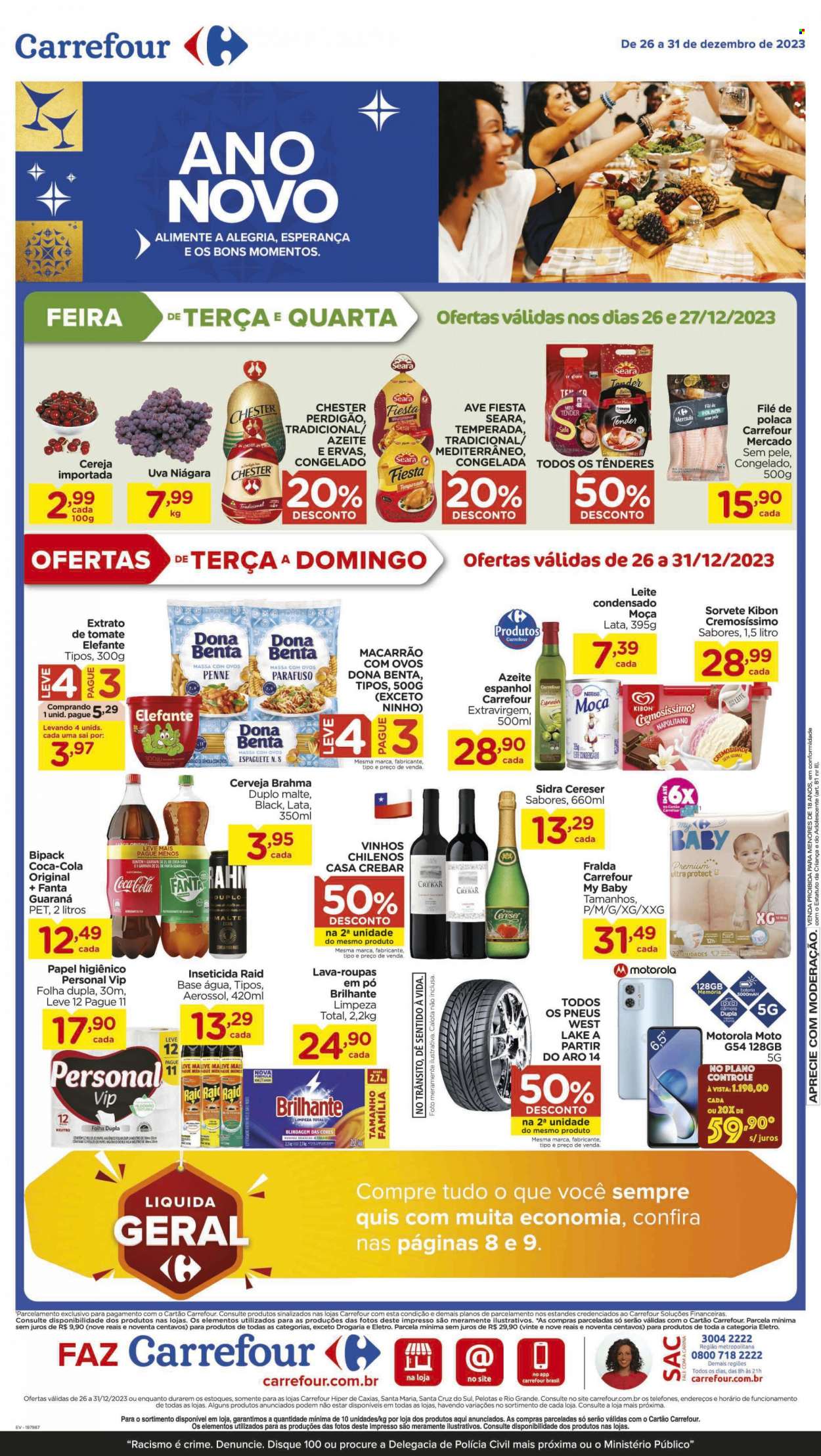 Folheto Carrefour Hiper - 26/12/2023 - 31/12/2023. Página 1