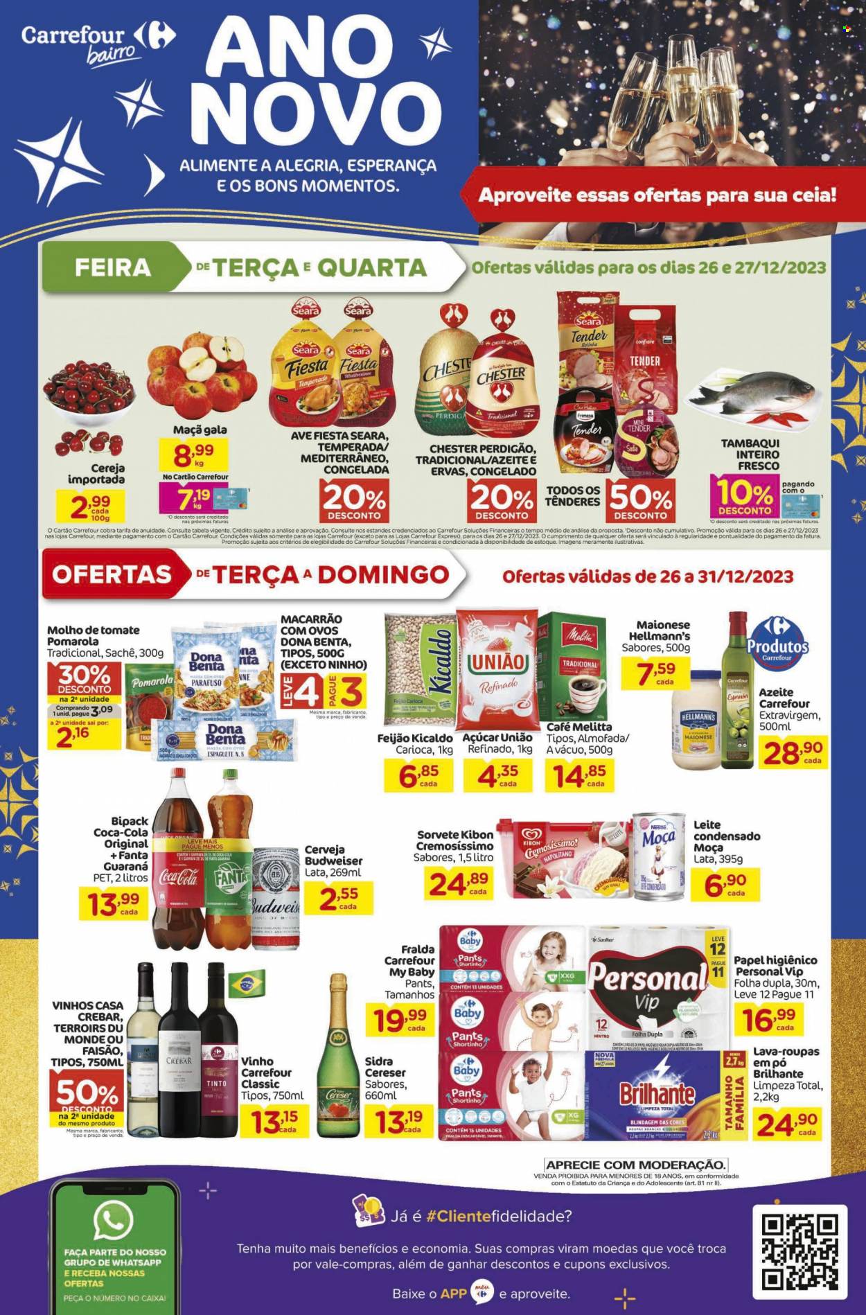 Folheto Carrefour Bairro - 26/12/2023 - 31/12/2023. Página 1