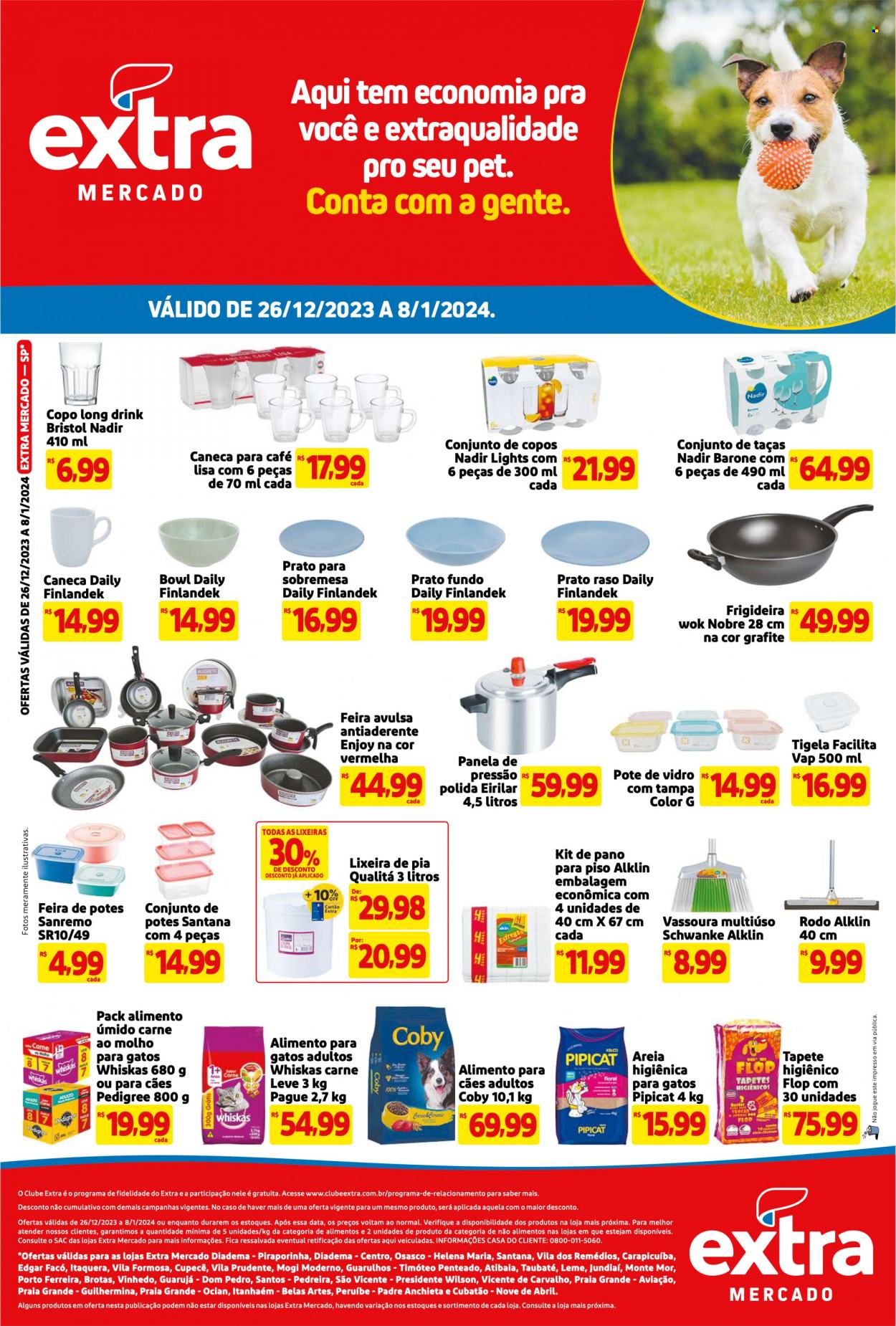 Folheto Mercado Extra - 26/12/2023 - 08/01/2024. Página 1