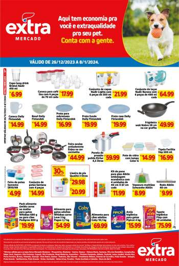 Folheto Mercado Extra - 26/12/2023 - 08/01/2024.