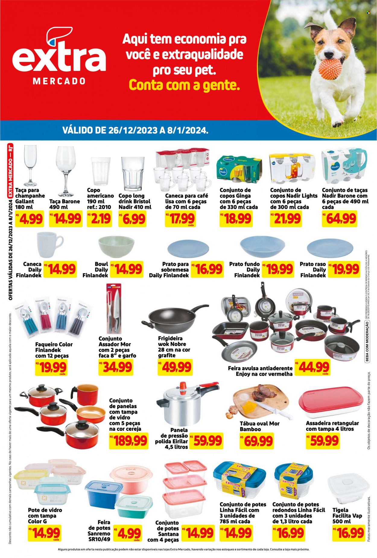 Folheto Mercado Extra - 26/12/2023 - 08/01/2024. Página 1