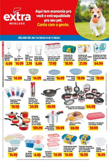 Folheto Mercado Extra - 26/12/2023 - 08/01/2024.