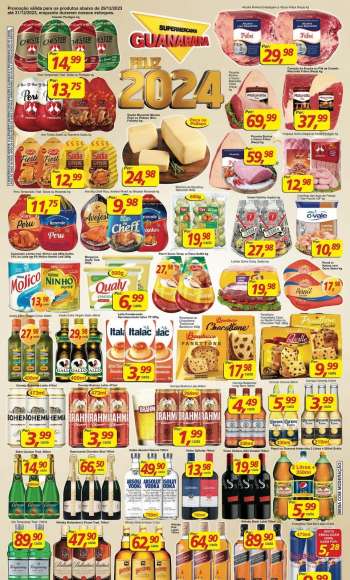 Folheto Supermercados Guanabara - 29/12/2023 - 31/12/2023.