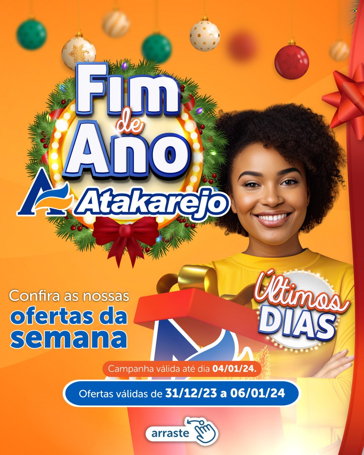 Folheto Atakadão Atakarejo - 31/12/2023 - 06/01/2024. Página 1