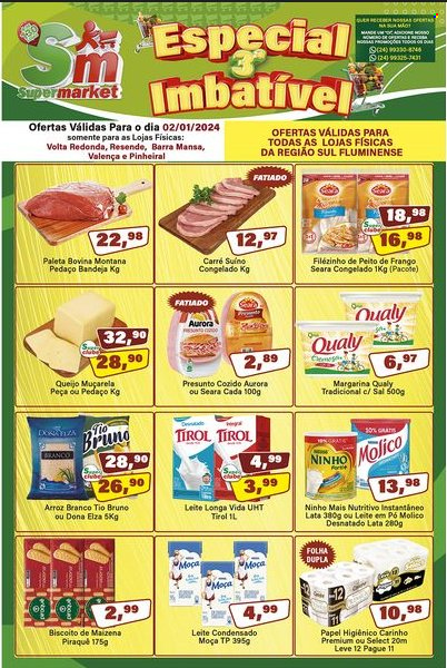 Folheto Rede Supermarket - 02/01/2024 - 02/01/2024. Página 1