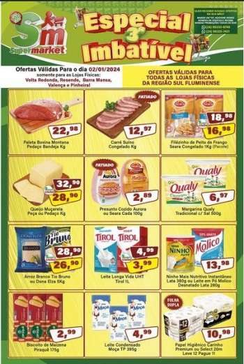 Folheto Rede Supermarket - 02/01/2024 - 02/01/2024.