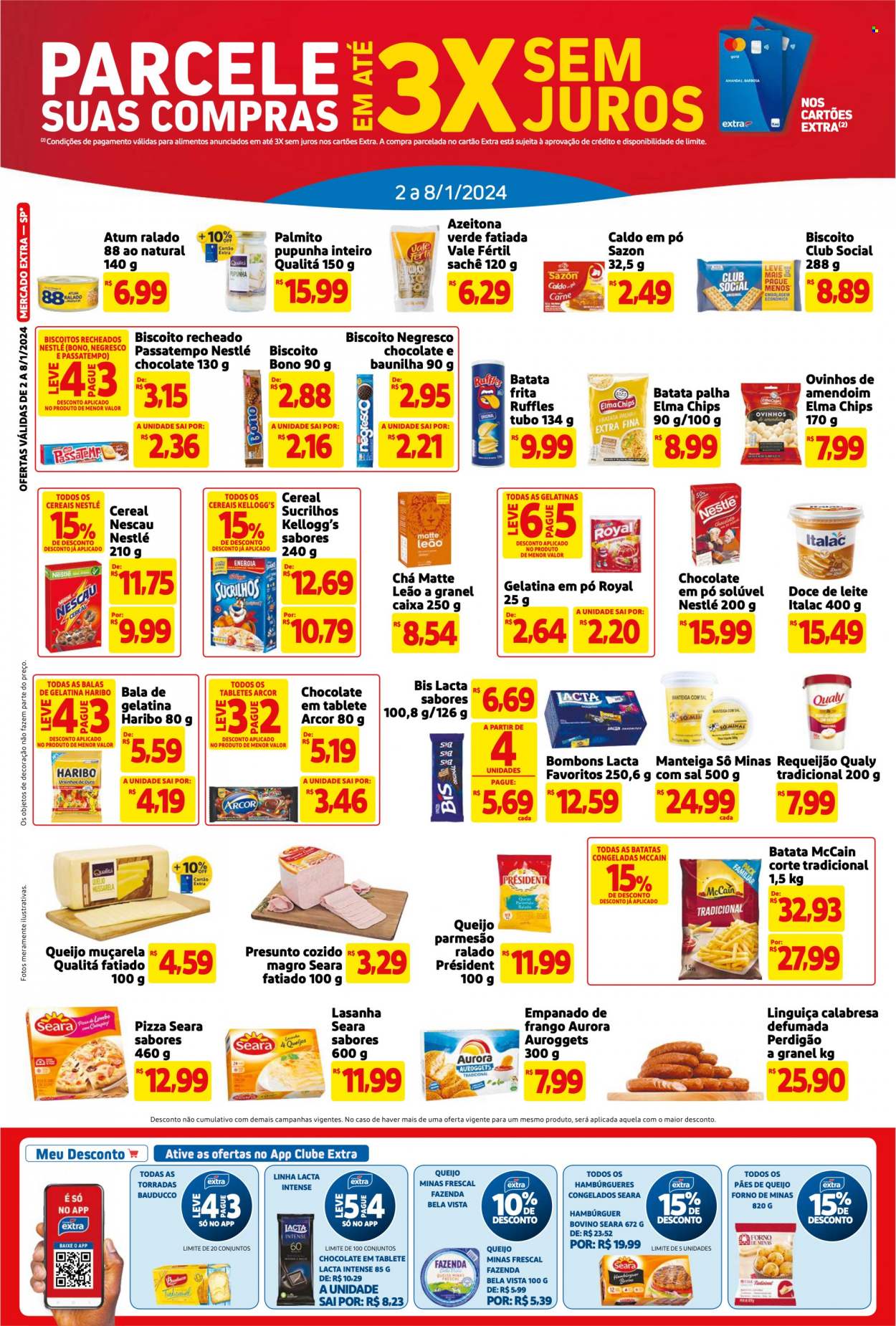Folheto Mercado Extra - 02/01/2024 - 08/01/2024. Página 2