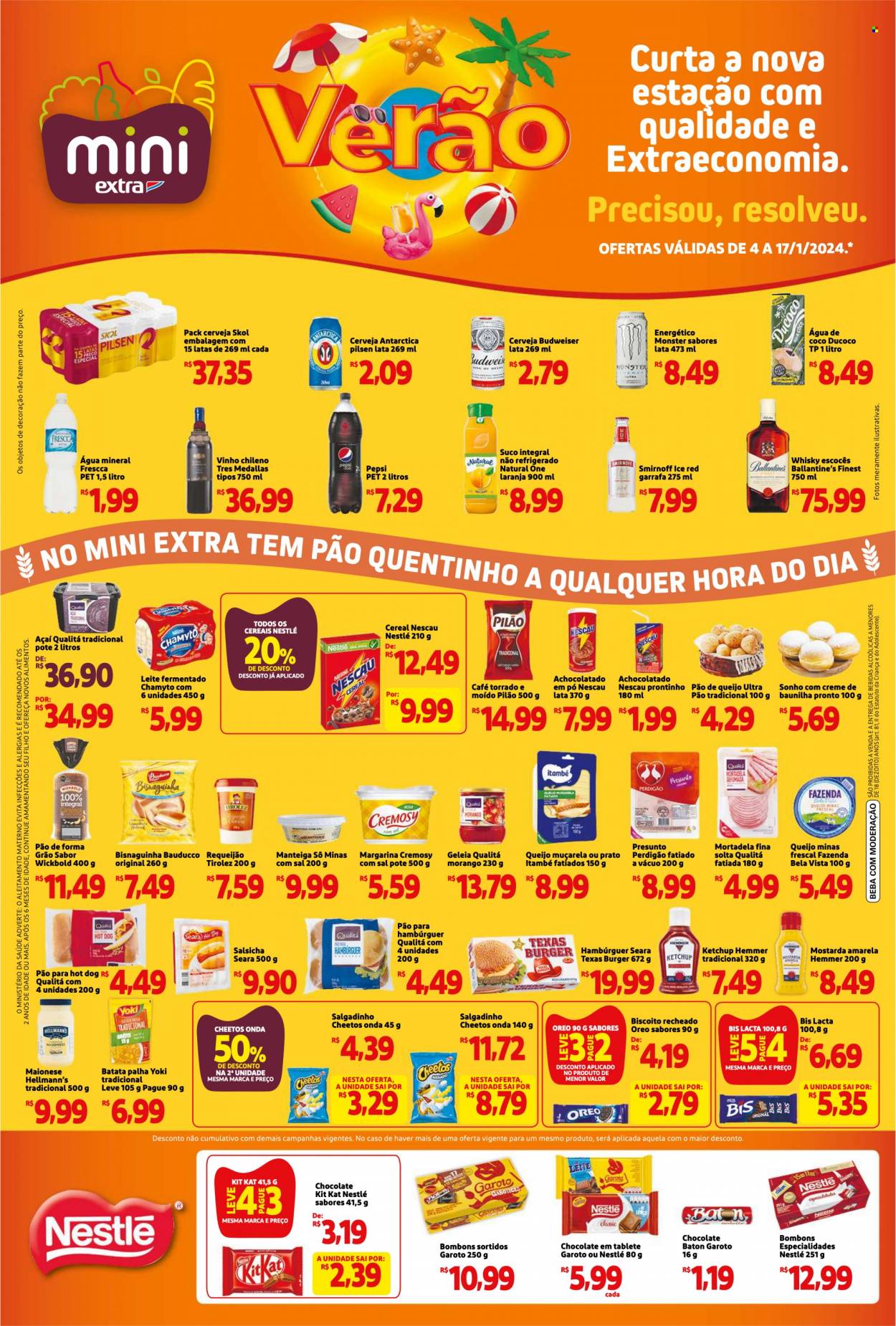 Folheto Mini Extra - 04/01/2024 - 17/01/2024. Página 1