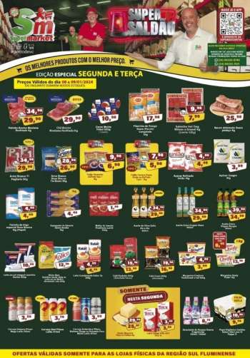 Folheto Rede Supermarket - 08/01/2024 - 09/01/2024.