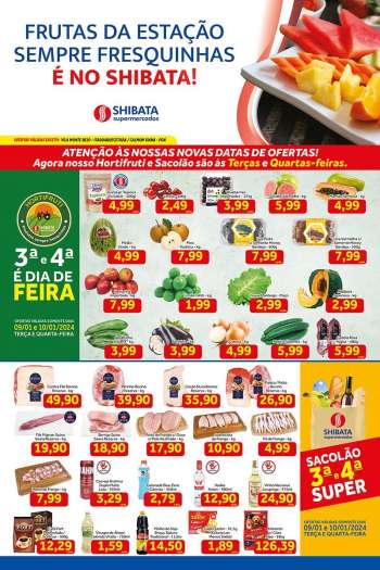 Folheto Shibata Supermercados - 09/01/2024 - 15/01/2024.