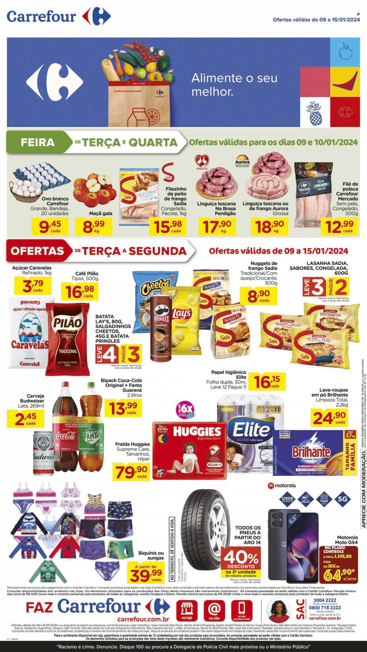 Folheto Carrefour Hiper - 09/01/2024 - 15/01/2024. Página 1