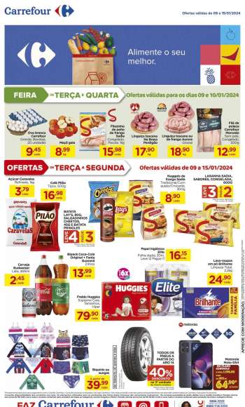 Folheto Carrefour Hiper - 09/01/2024 - 15/01/2024.