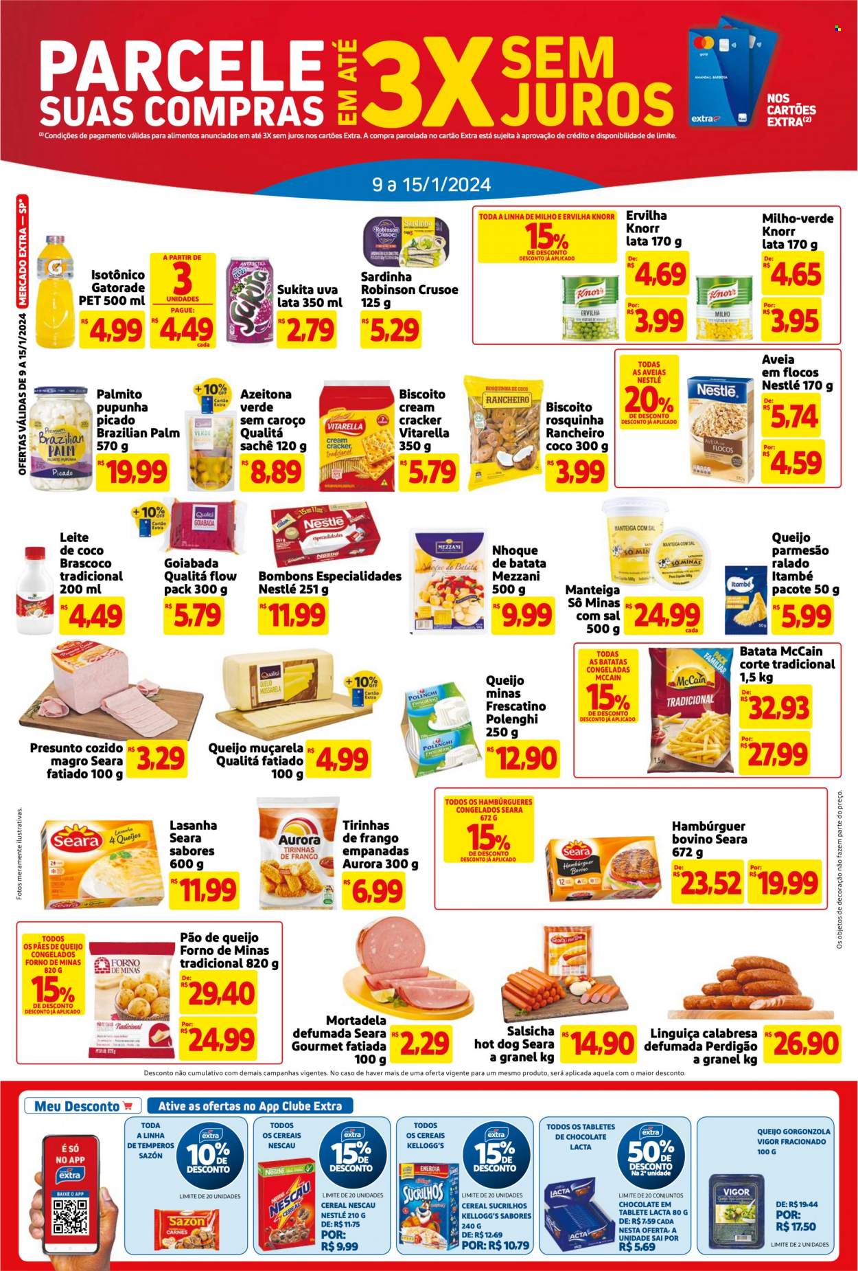 Folheto Mercado Extra - 09/01/2024 - 15/01/2024. Página 2