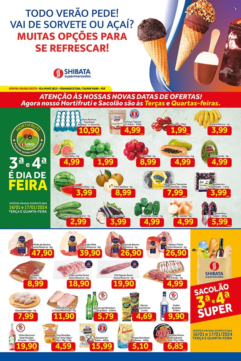 Folheto Shibata Supermercados - 16/01/2024 - 22/01/2024. Página 1