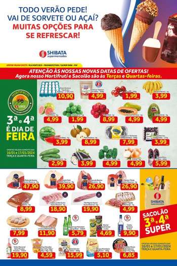 Folheto Shibata Supermercados - 16/01/2024 - 22/01/2024.