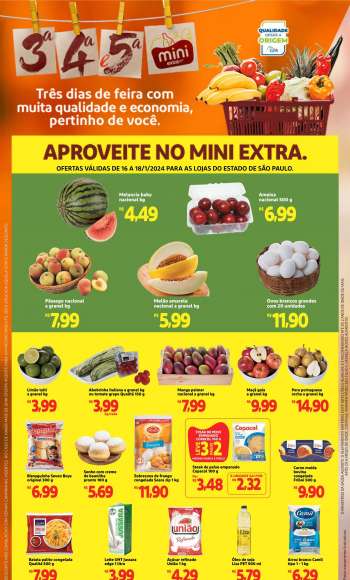 Folheto Mini Extra - 16/01/2024 - 18/01/2024.