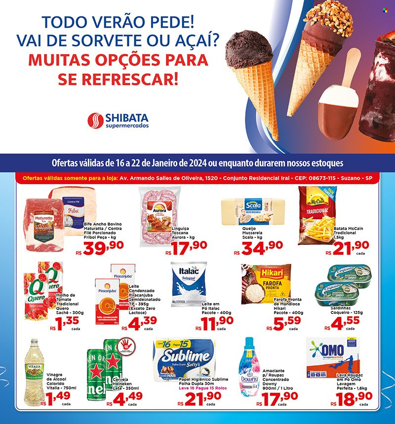 Folheto Shibata Supermercados - 16/01/2024 - 22/01/2024. Página 1
