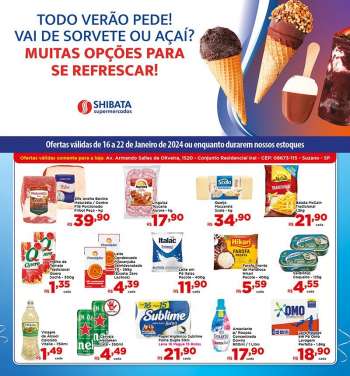 Folheto Shibata Supermercados - 16/01/2024 - 22/01/2024.
