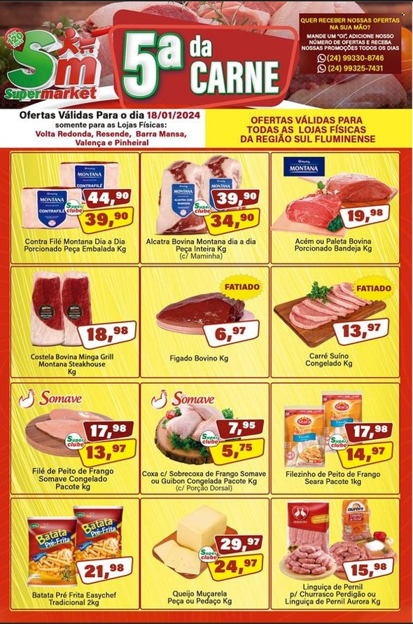 Folheto Rede Supermarket - 18/01/2024 - 18/01/2024. Página 1
