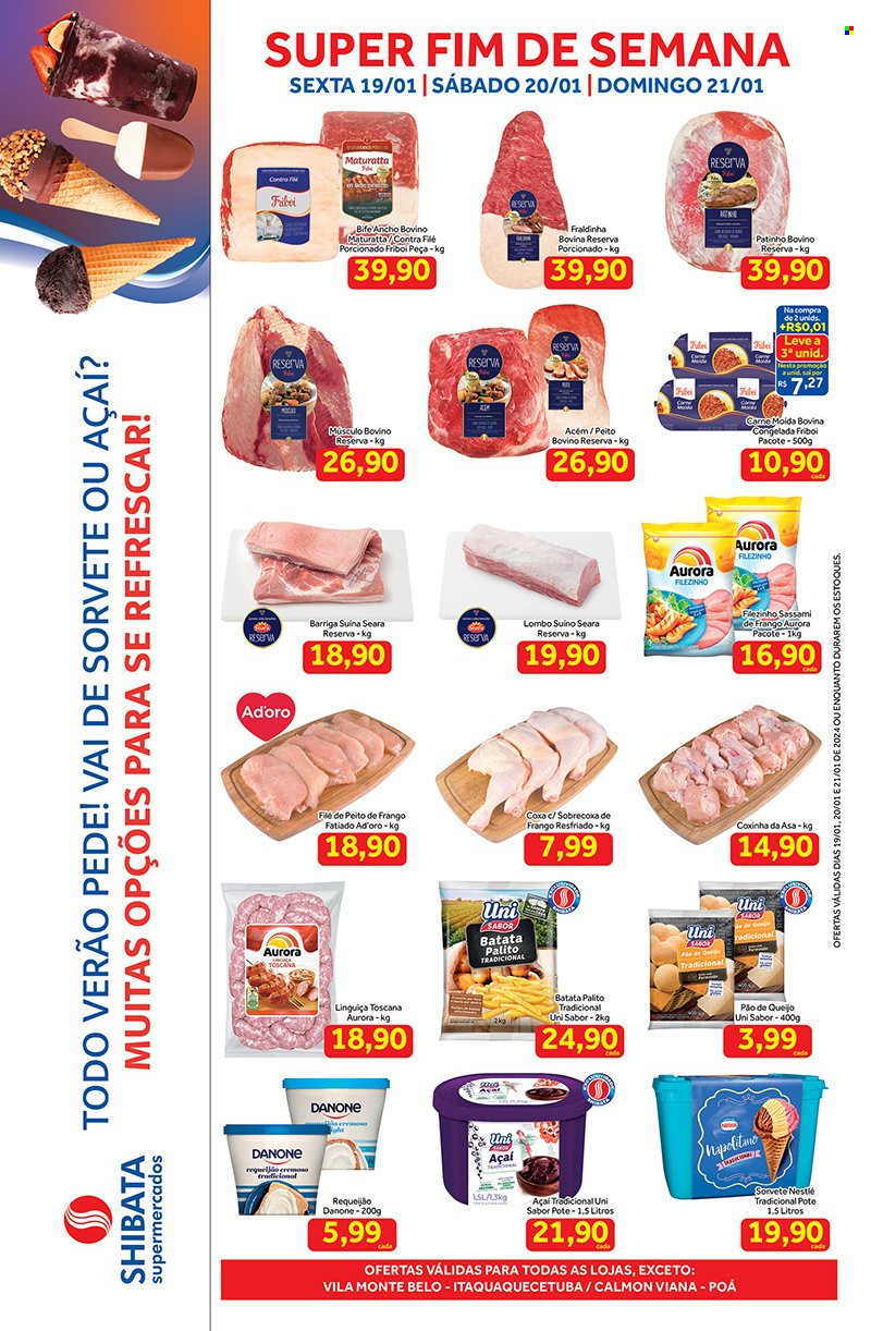 Folheto Shibata Supermercados - 19/01/2024 - 21/01/2024. Página 1