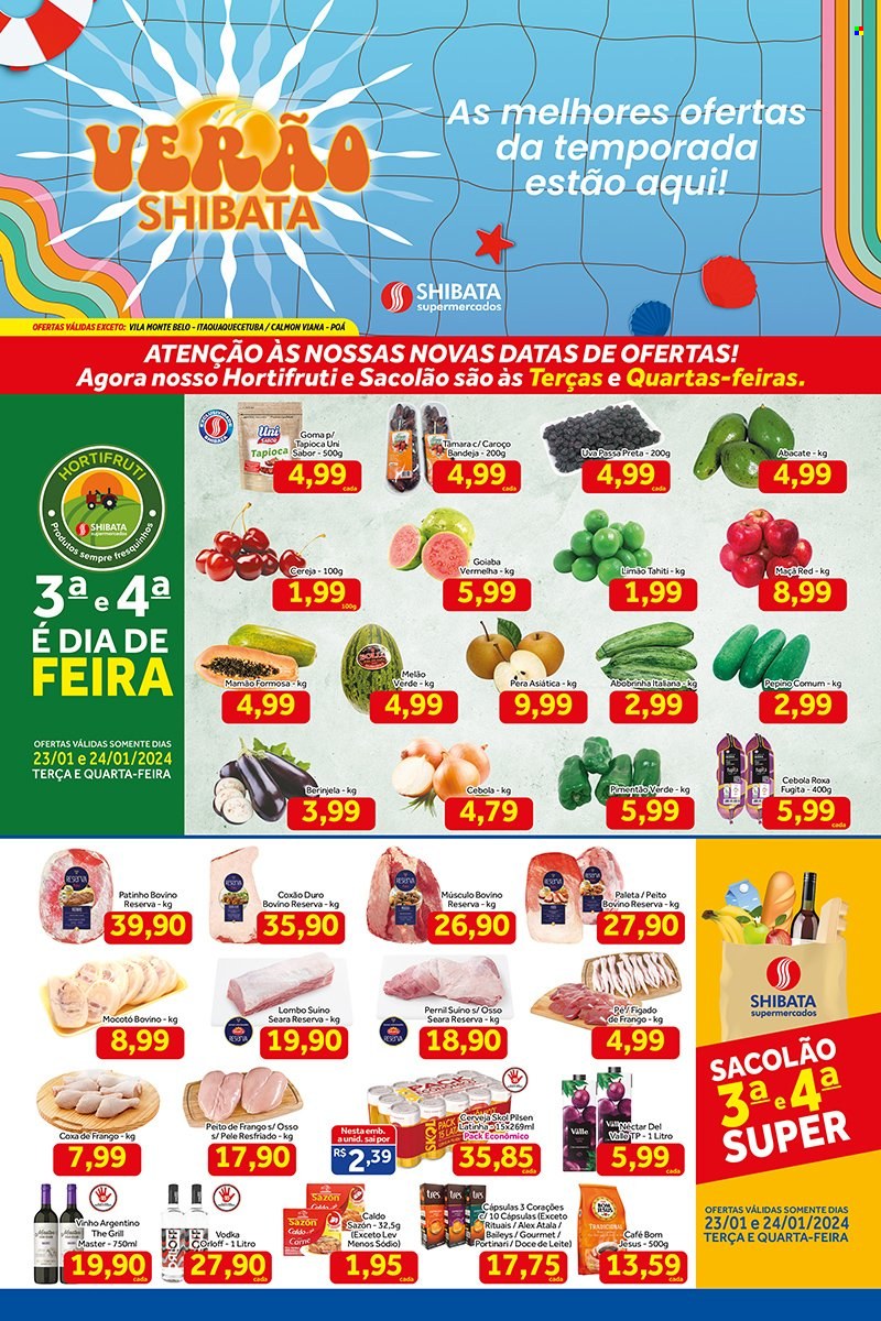 Folheto Shibata Supermercados - 23/01/2024 - 29/01/2024. Página 1