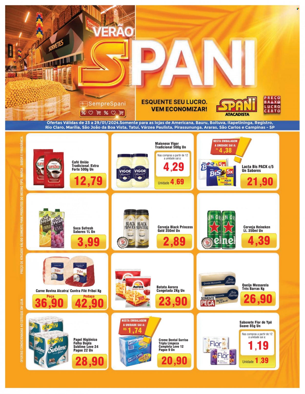 Folheto Spani Atacadista - 23/01/2024 - 29/01/2024. Página 1