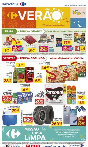 Folheto Carrefour Hiper - 23/01/2024 - 29/01/2024.