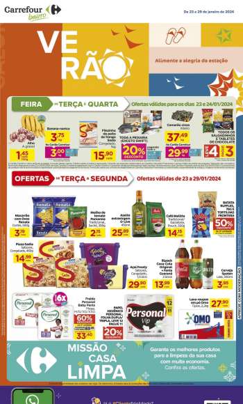 Folheto Carrefour Bairro - 23/01/2024 - 29/01/2024.