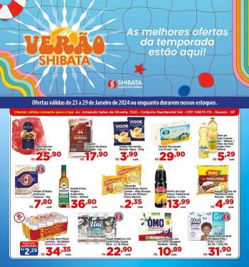 Folheto Shibata Supermercados - 23/01/2024 - 29/01/2024.