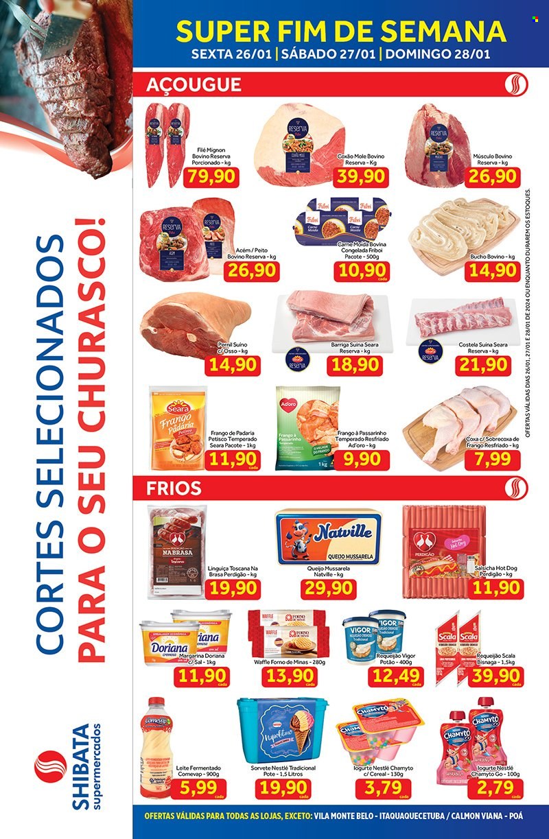 Folheto Shibata Supermercados - 26/01/2024 - 28/01/2024. Página 1