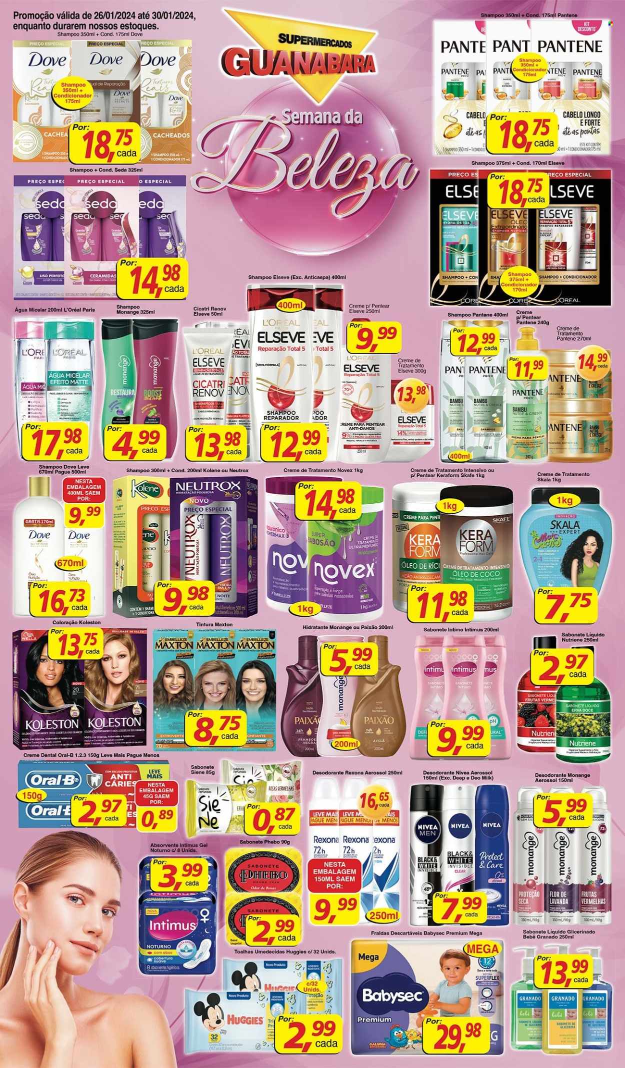 Folheto Supermercados Guanabara - 26/01/2024 - 30/01/2024. Página 1