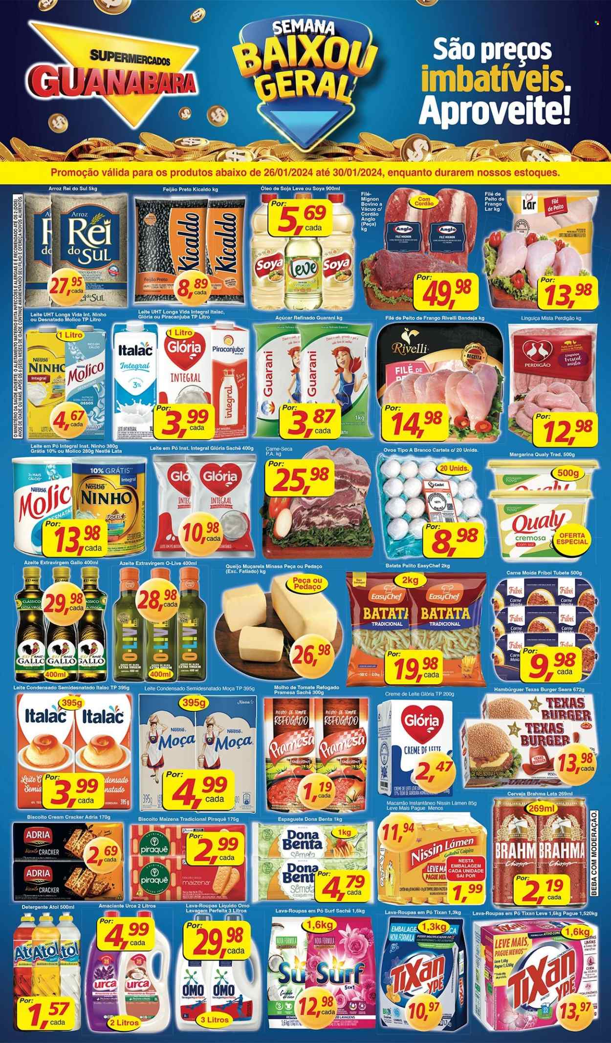 Folheto Supermercados Guanabara - 26/01/2024 - 30/01/2024. Página 12