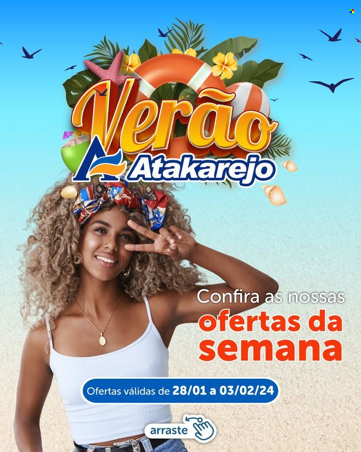 Folheto Atakadão Atakarejo - 28/01/2024 - 03/02/2024. Página 1