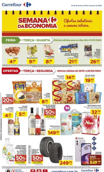 Folheto Carrefour Hiper - 30/01/2024 - 05/02/2024.