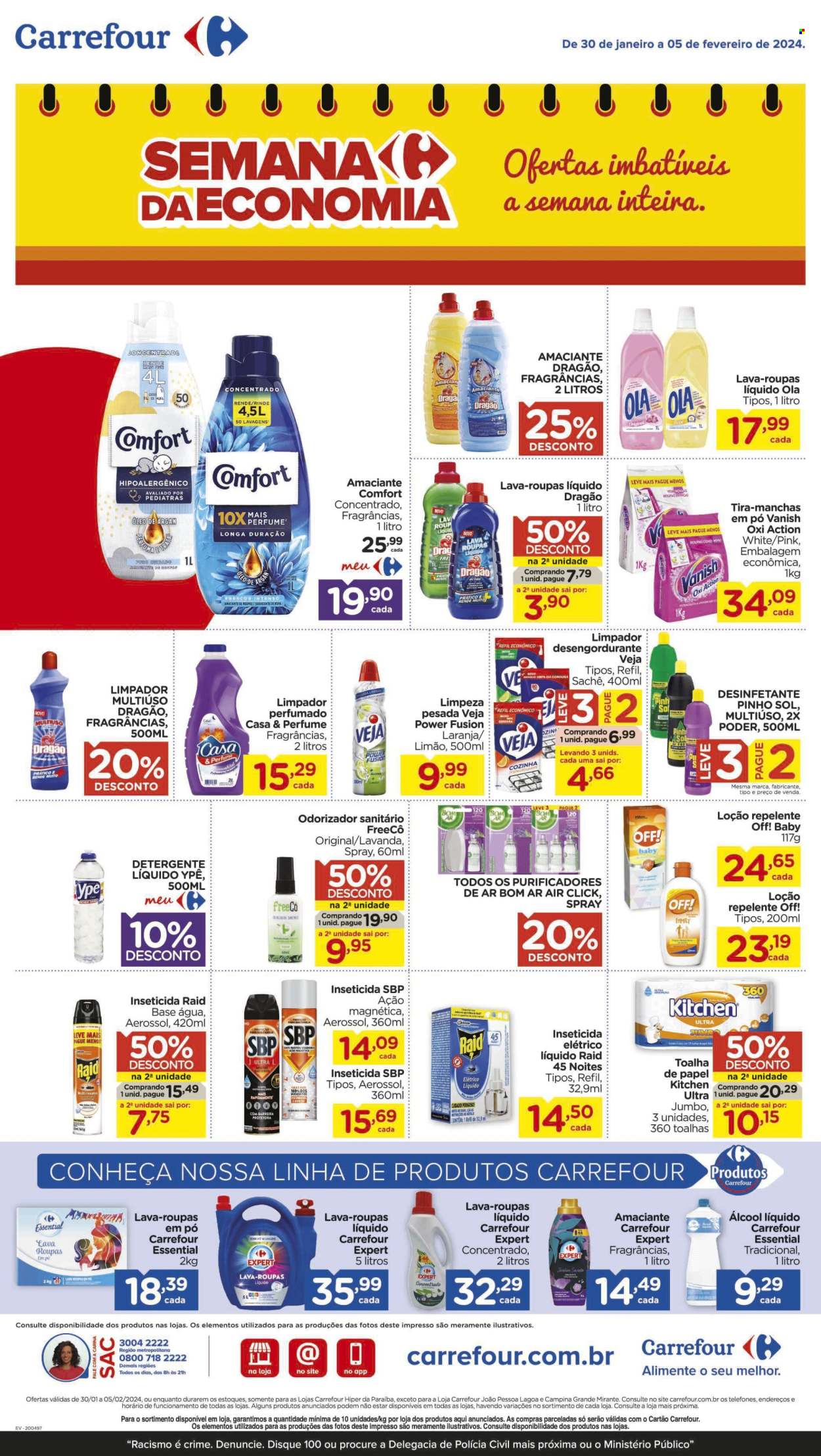 Folheto Carrefour Hiper - 30/01/2024 - 05/02/2024. Página 7